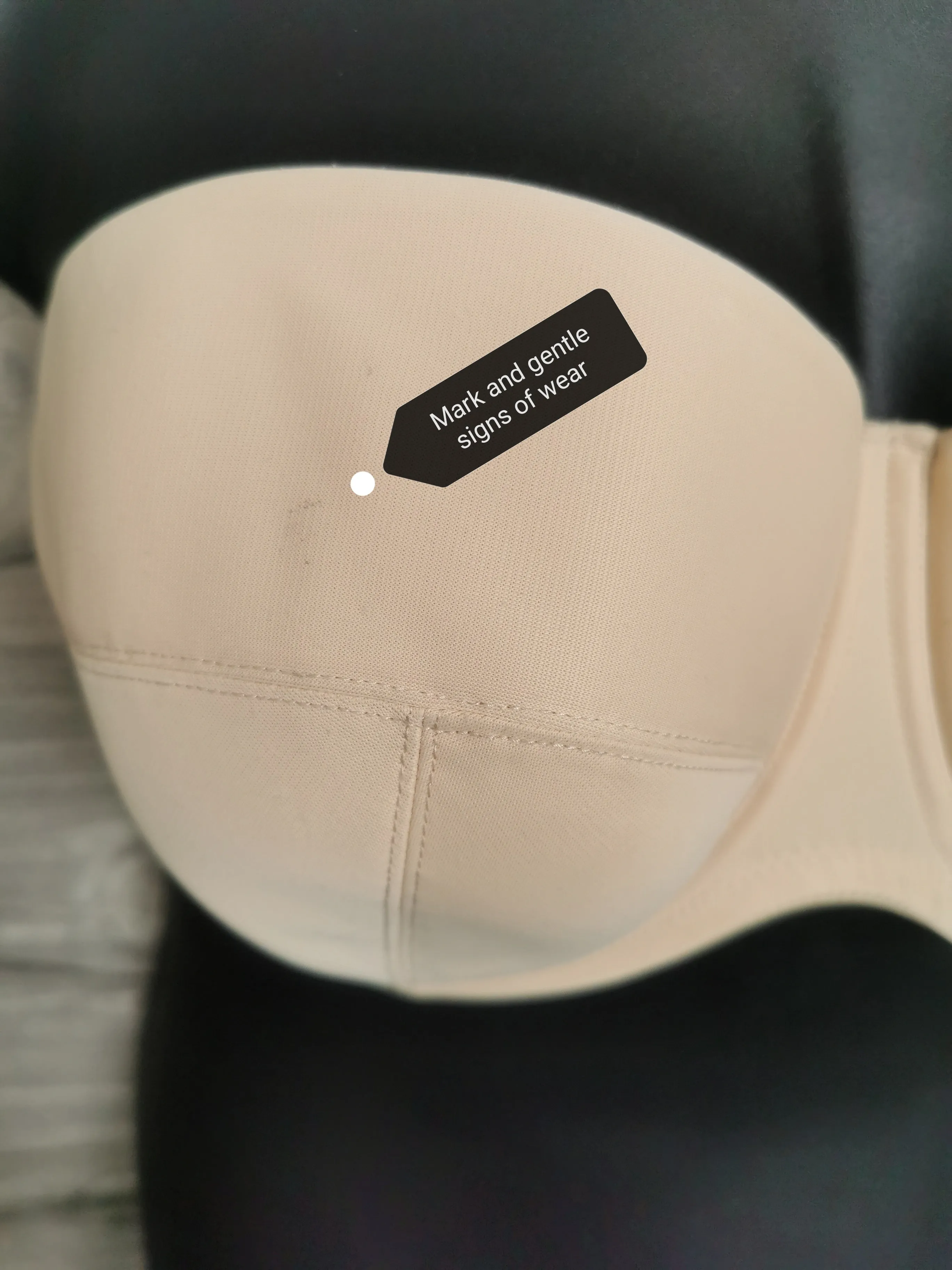 WOMENS SIZE 36FF - PANACHE, Evie 5320 Strapless Bra Chai VGUC B4