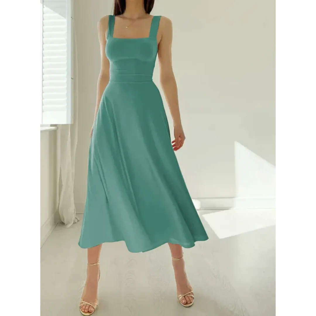 Women's Summer Fit And Flare Dress | Midi