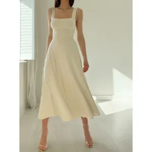 Women's Summer Fit And Flare Dress | Midi