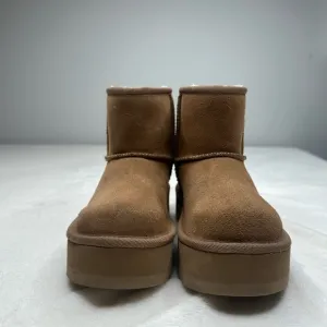Women's Tan Suede Ankle Boots