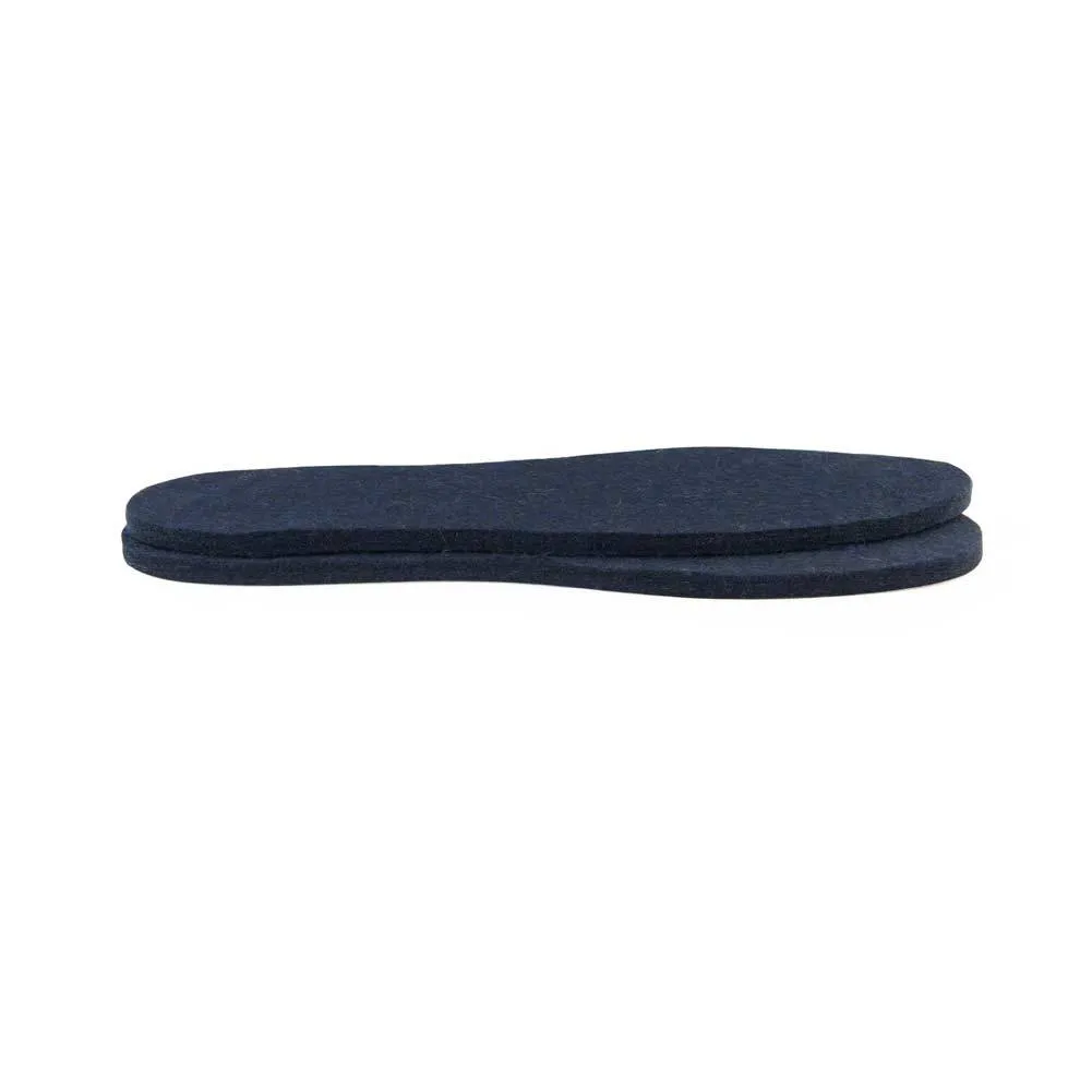 Wool Felt Insoles - 8mm Thick, 2 Pair