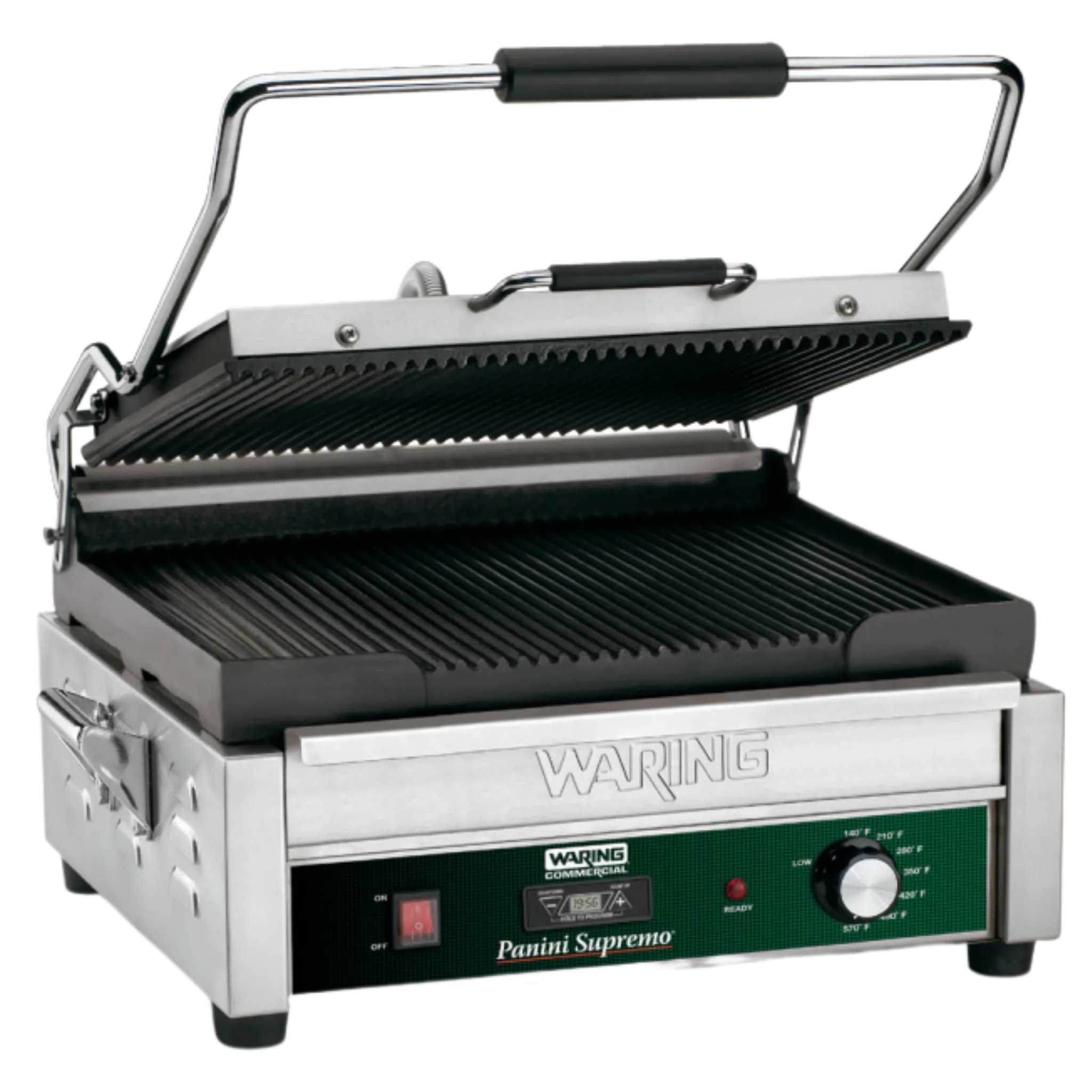 WPG250T  Panini Supremo with Timer - Large Panini Grill by Waring Commercial