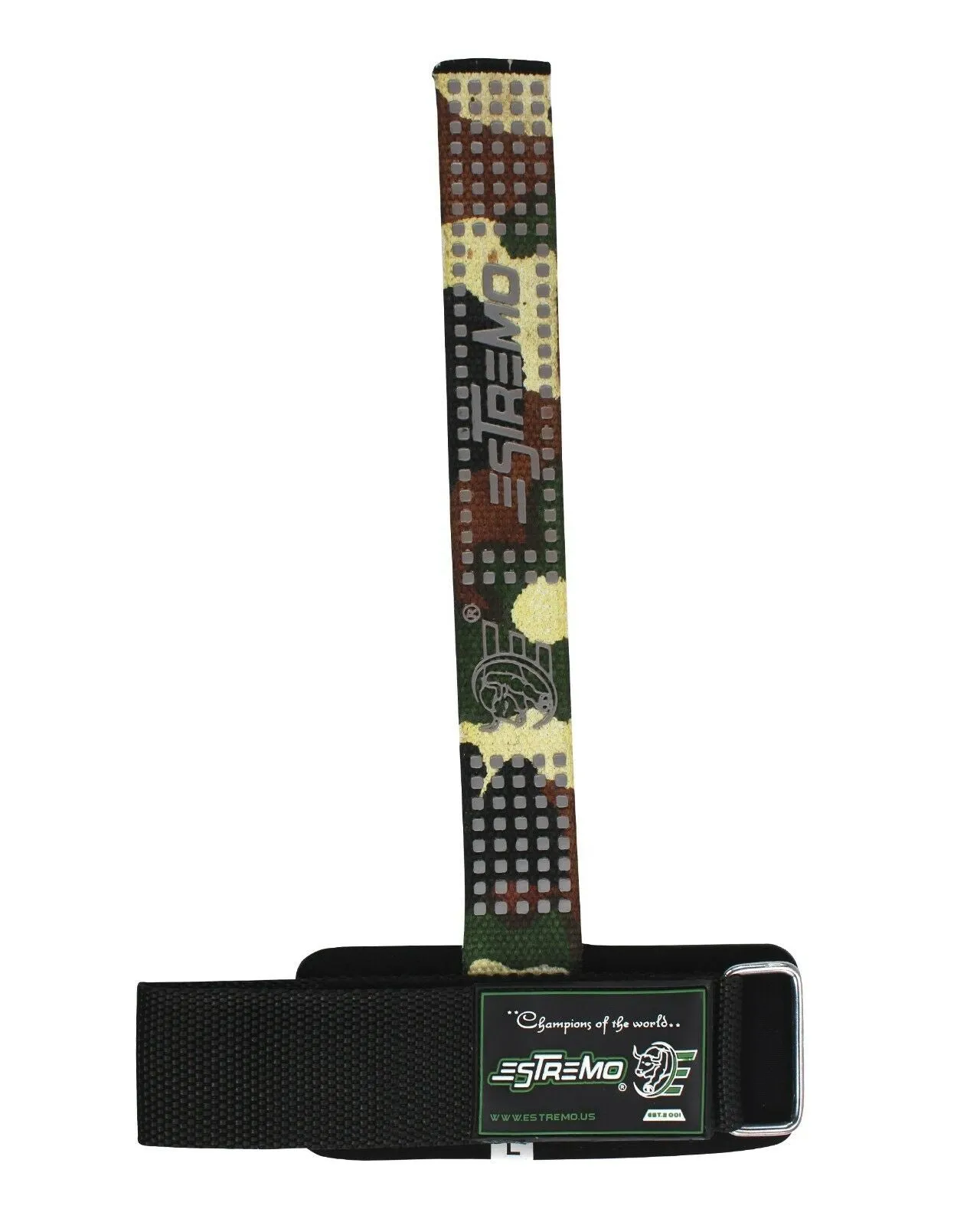 Wrist Support Bar Lifting Straps - Camouflage