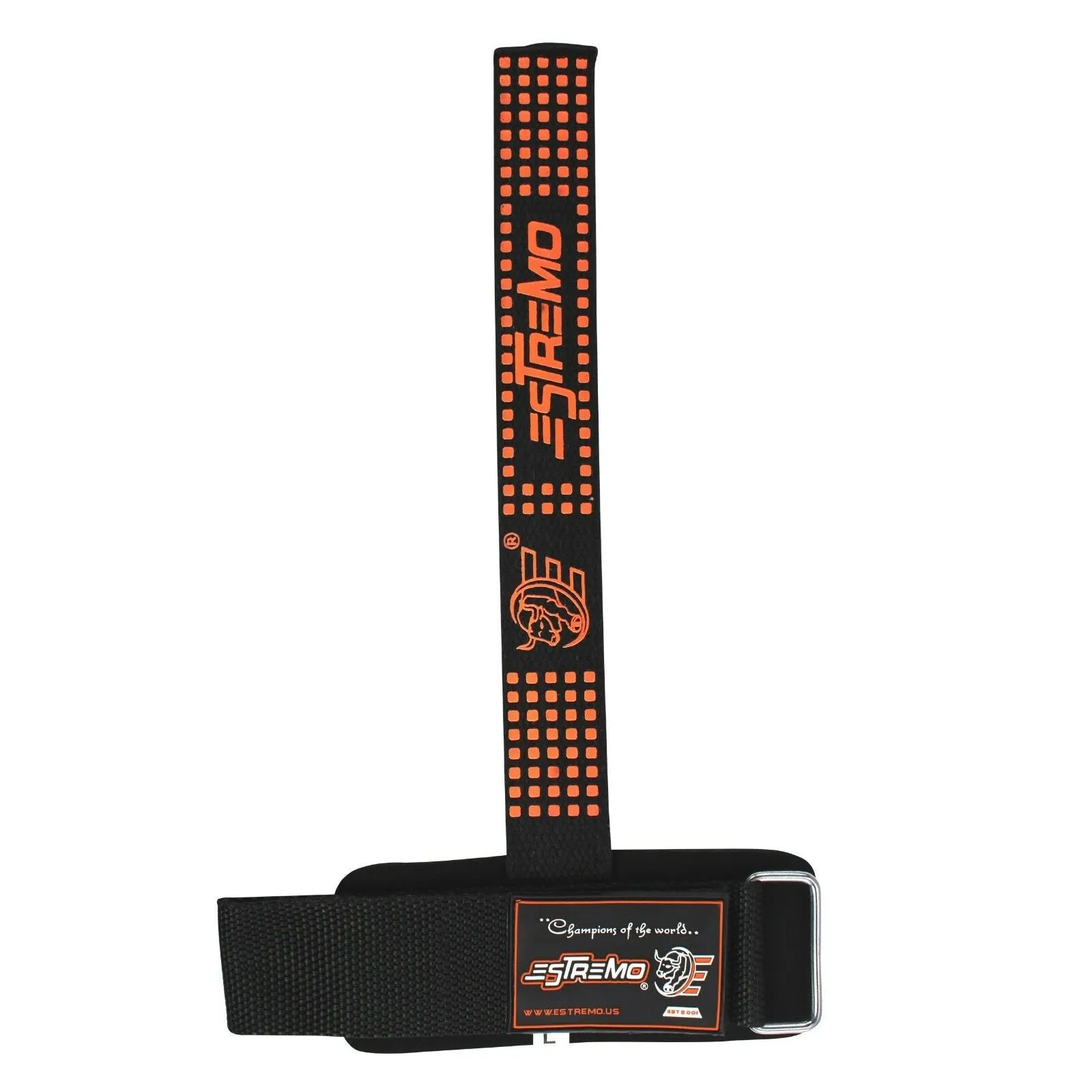 Wrist Support Bar Lifting Straps - Orange