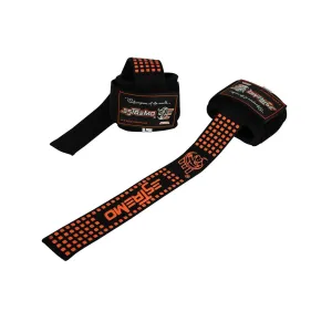 Wrist Support Bar Lifting Straps - Orange