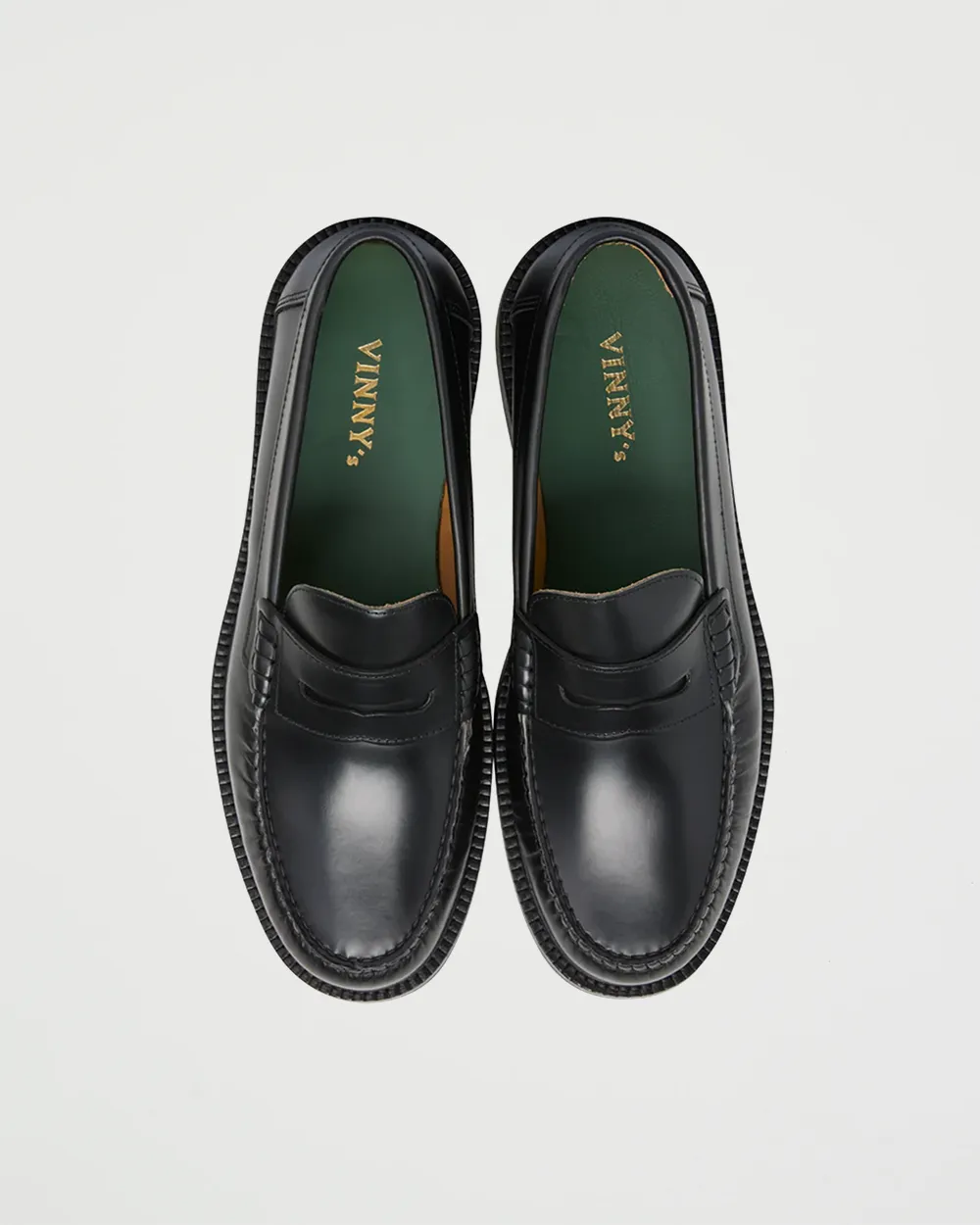 Yardee Mocassin Loafer Black Polido Leather