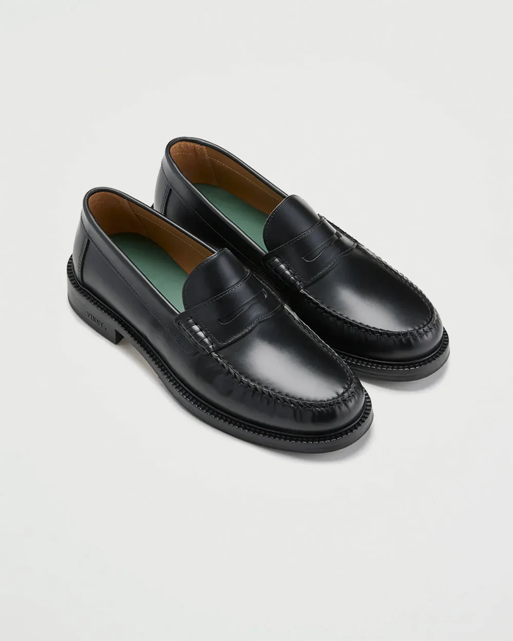 Yardee Mocassin Loafer Black Polido Leather