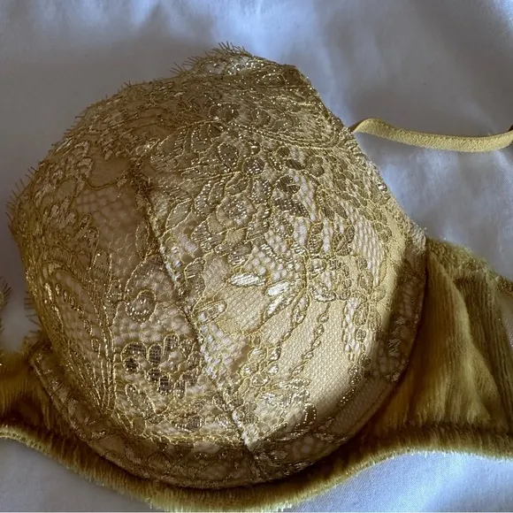 Yellow Lace Bra