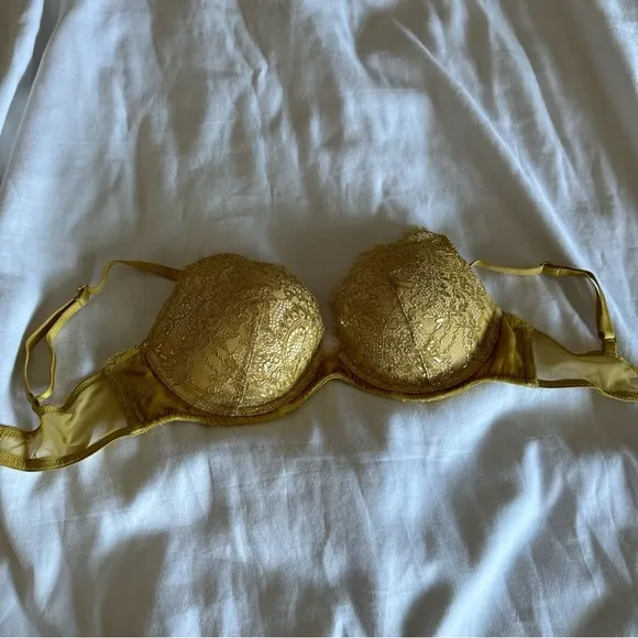 Yellow Lace Bra