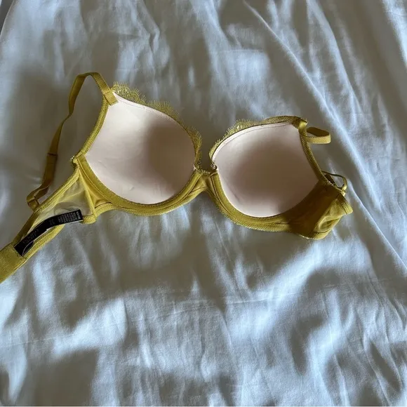 Yellow Lace Bra