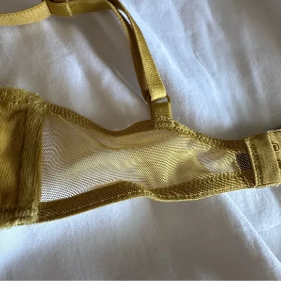 Yellow Lace Bra