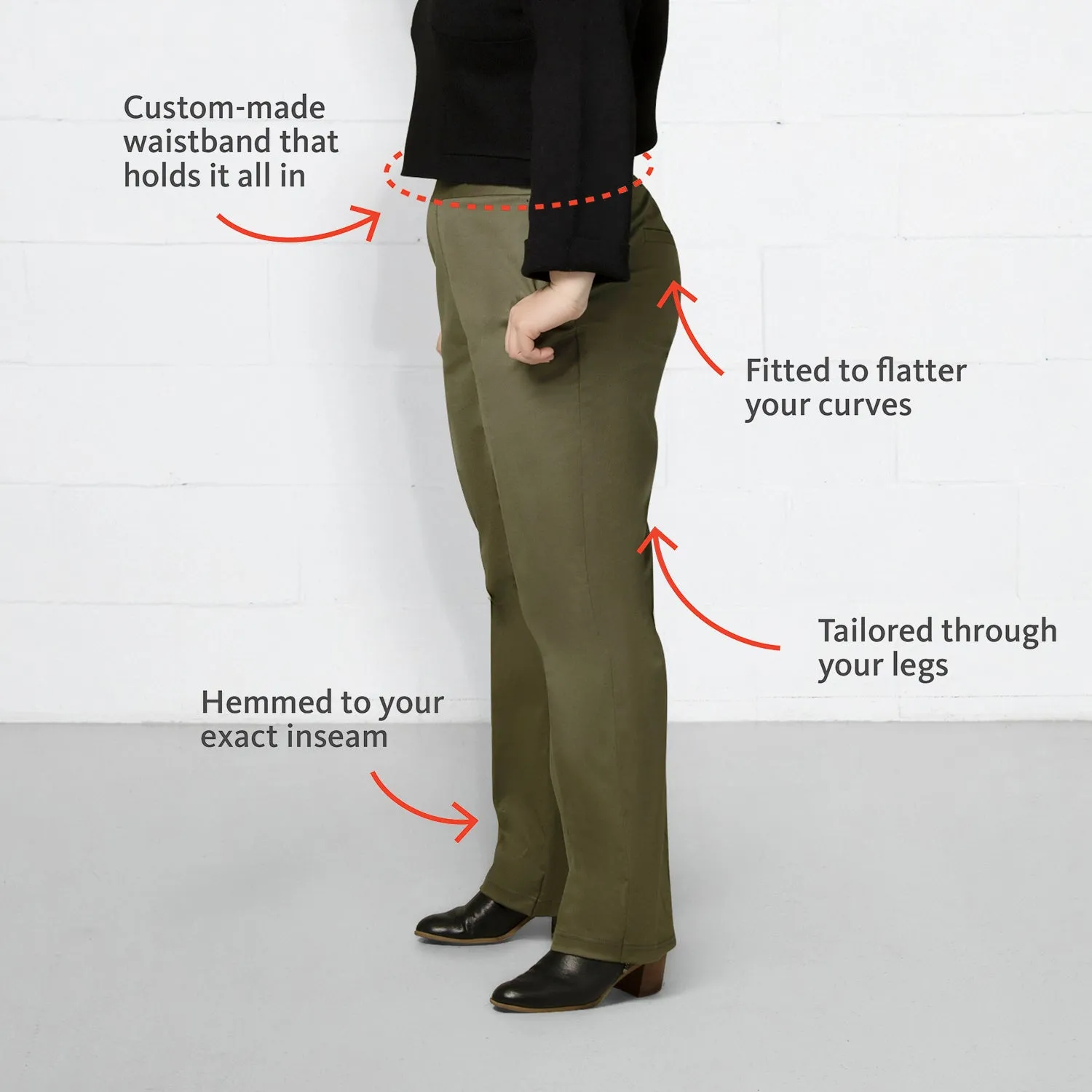 Your Work to Weekend Pant - Straight Leg - Olive