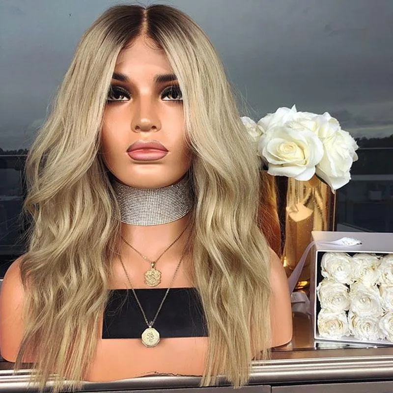 Youthful Fascinating Blonde Deep Wavy Wig